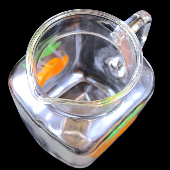 Federal Glass Orange Juice Carafe Vintage Mid-Century Square Glass Pitcher - Picture 4 of 5